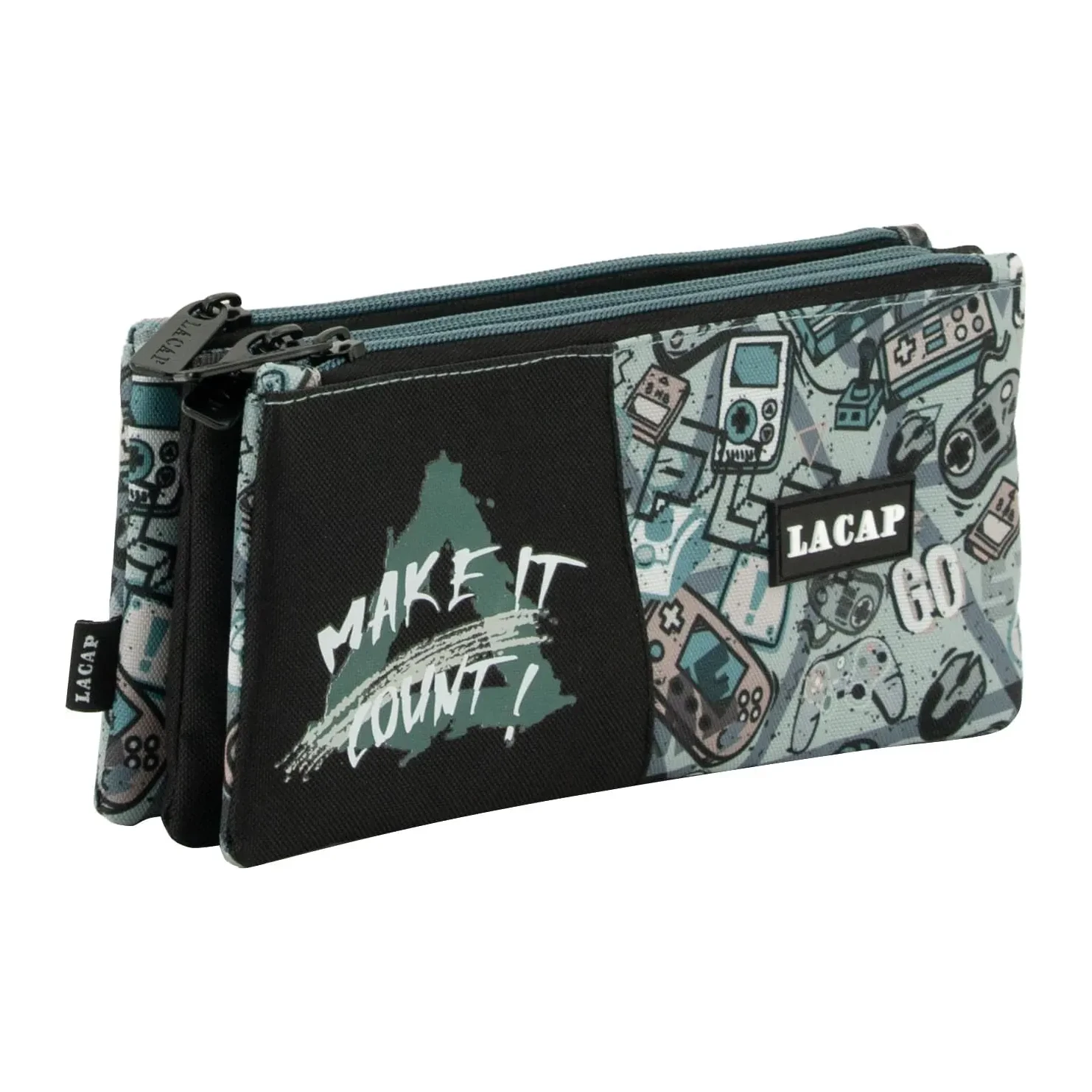 [541838] ESTUCHE PORTATODO LACAP GAME 3 BOLSILLOS IND. - SPORTANDEM