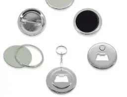 CHAPAS ALFILER 58mm 100UD 