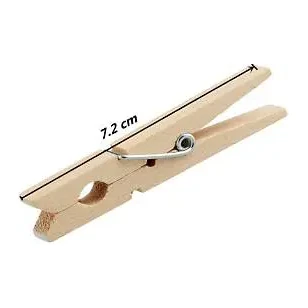 [800738] PINZA 7,5 MADERA NATURAL PACK 20UDS.