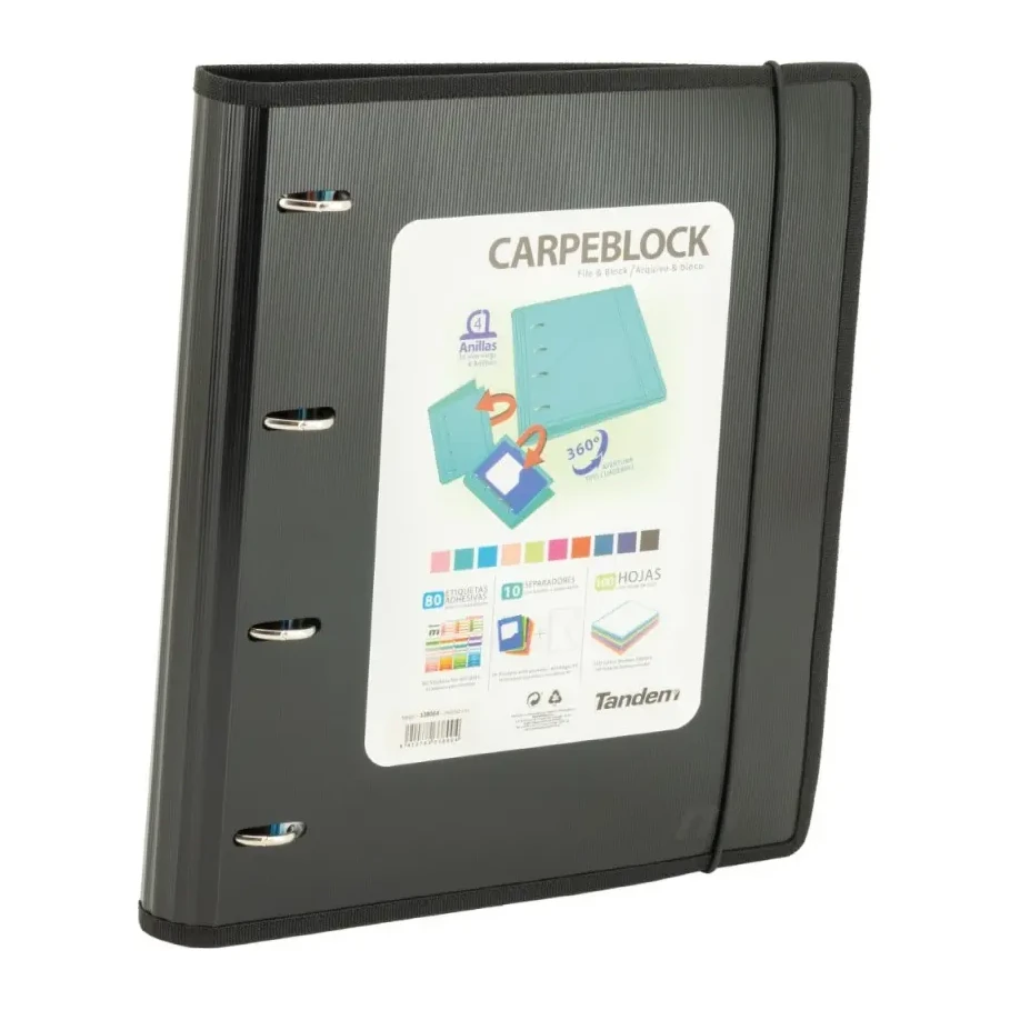 [541890] CARPEBLOCK PLASTICO RIBETE NEGRO - SPORTANDEM