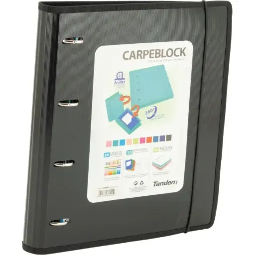 [541890] CARPEBLOCK PLASTICO RIBETE NEGRO - SPORTANDEM
