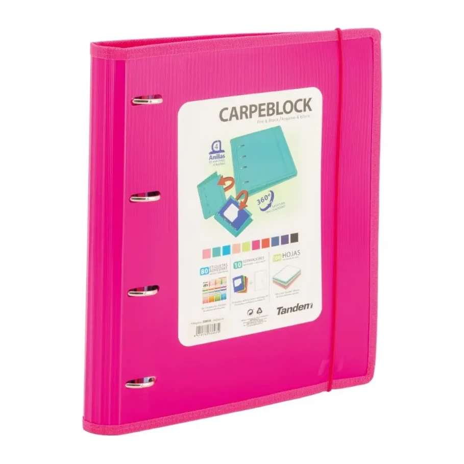 [541892] CARPEBLOCK PLASTICO RIBETE MAGENTA - SPORTANDEM