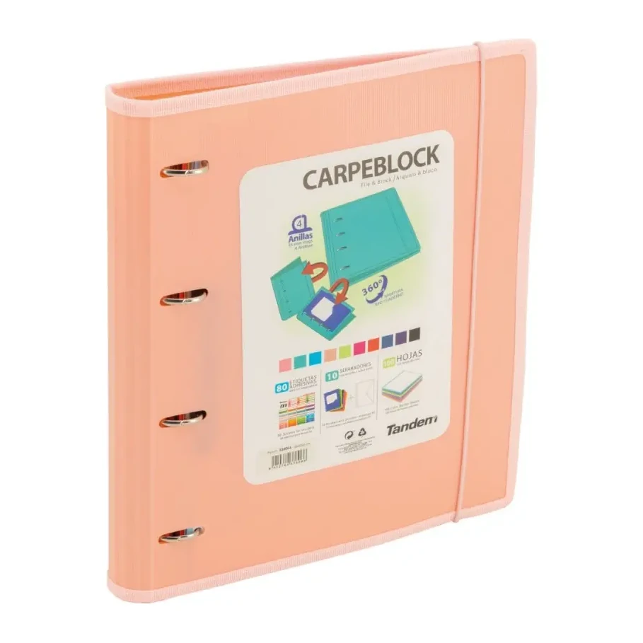 [541895] CARPEBLOCK PLASTICO RIBETE MELOCOTON - SPORTANDEM