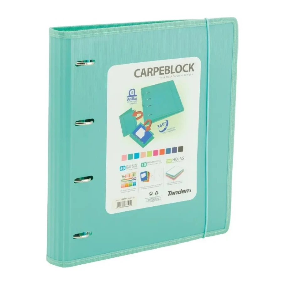 [541897] CARPEBLOCK PLASTICO RIBETE VERDE - SPORTANDEM