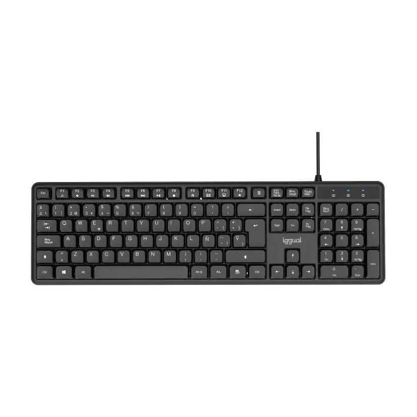 [827082] TECLADO USB ESTÁNDAR IGGUAL CK-SILENT-105T NEGRO