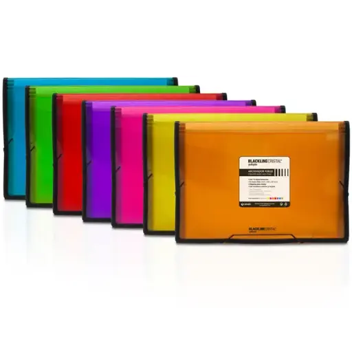 [029607] CLASIFICADOR FOLIO AMARILLO TRASLUCIDO PP C/RIBETE 