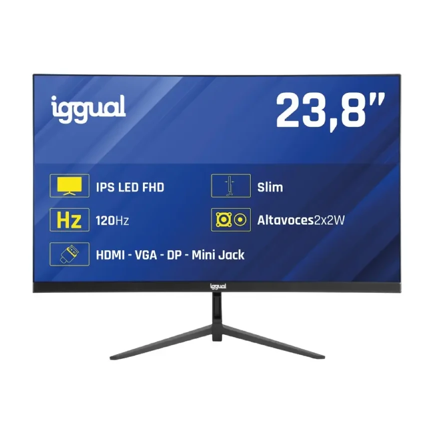 [827084] MONITOR IGGUAL 24" 1MS FHD 120HZ VGA HDMI DP MM