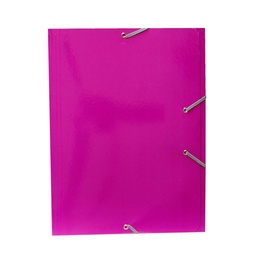 CARPETA MARIOLA CARTON A4+ CON GOMAS Y SOLAPAS VIOLETA