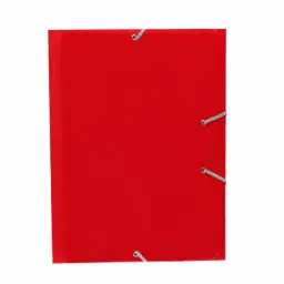 CARPETA MARIOLA CARTON A4+ CON GOMAS Y SOLAPAS ROJA