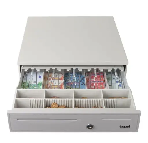 [827086] CAJÓN PORTAMONEDAS IGGUAL IRON-50PW 5+8 BLANCO PURO
