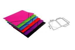 CARPETA POLIPROPILENO F VERDE SOLAPAS  450MICRAS