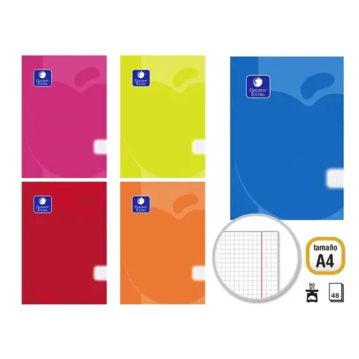 [030786] LIBRETA A4 PP 48H,90GR CUADRO 4X4 