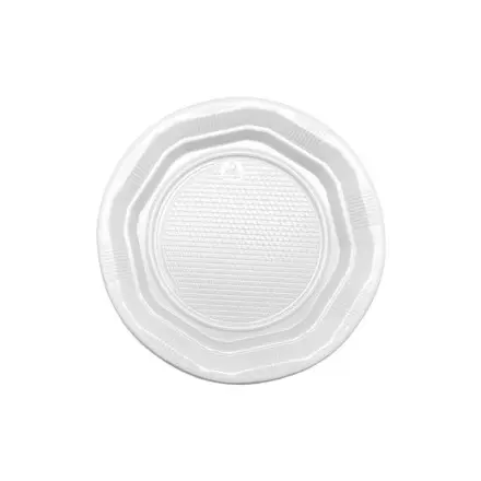 [000107] PLATO PP BLANCO LLANO 10UDS REUTILIZABLE
