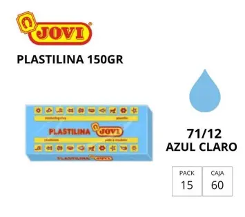 [630124] PLASTILINA JOVI MEDIANA 71 AZUL CLARO 150G