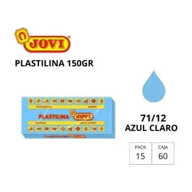 [630124] PLASTILINA JOVI MEDIANA 71 AZUL CLARO 150G