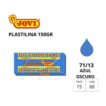 [630125] PLASTILINA JOVI MEDIANA 71 AZUL OSCURO 150G