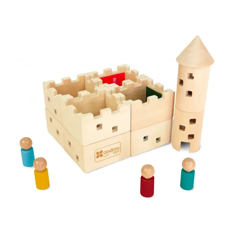 [670900] CASTILLO DE MADERA CON VENTANAS TRASLUCIDAS