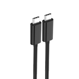 CABLE USB-C A USB-C 2.0 CARGA Y DATOS 1.80 METROS NEGRO