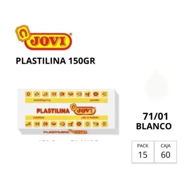 [630126] PLASTILINA JOVI MEDIANA 71 BLANCO 150G