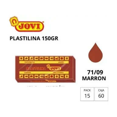 [630129] PLASTILINA JOVI MEDIANA 71 MARRON 150G