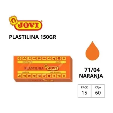 [630130] PLASTILINA JOVI MEDIANA 71 NARANJA 150G
