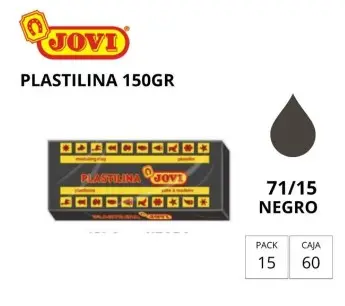 [630131] PLASTILINA JOVI MEDIANA 71 NEGRO 150G