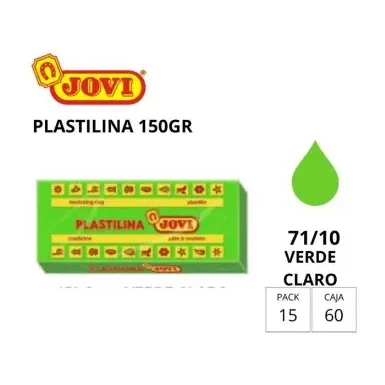 [630134] PLASTILINA JOVI MEDIANA 71 VERDE CLARO 150G