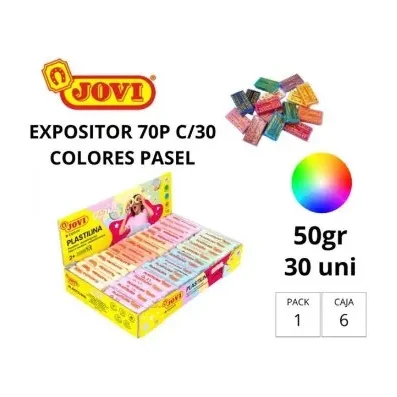 [649495] PLASTILINA JOVI PEQUE PASTEL 5UDSX6COLORES