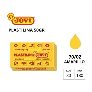 [649718] PLASTILINA JOVI PEQUEÑA 70 AMARILLO CLARO 50G
