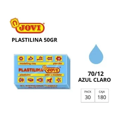 [649726] PLASTILINA JOVI PEQUEÑA 70 AZUL CLARO 50G