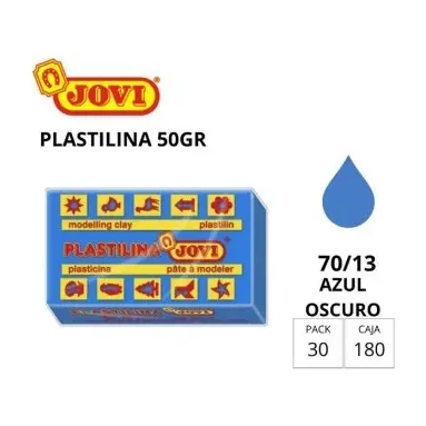 [649727] PLASTILINA JOVI PEQUEÑA 70 AZUL OSCURO 50G