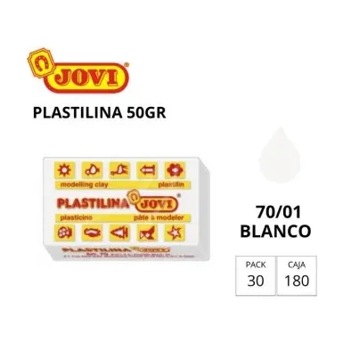 [649717] PLASTILINA JOVI PEQUEÑA 70 BLANCO 50G