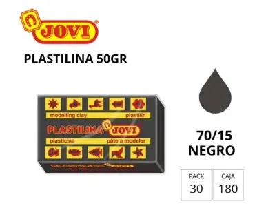 [649729] PLASTILINA JOVI PEQUEÑA 70 NEGRO 50G