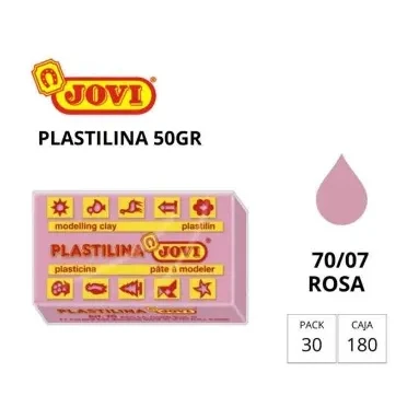 [649721] PLASTILINA JOVI PEQUEÑA 70 ROSA 50G