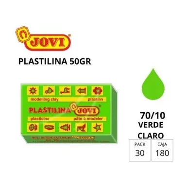 [649724] PLASTILINA JOVI PEQUEÑA 70 VERDE CLARO 50G