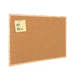 TABLERO DE CORCHO MARCO DE MADERA 40x30CM RAYLU
