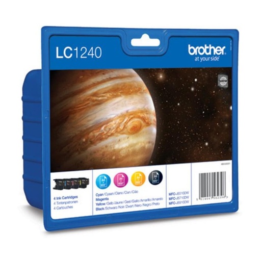 [165215] PACK 4 CARTUCHOS DE TINTA BROTHER LC1240VALBP BK/C/M/Y