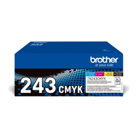 [165503] PACK 4 TÓNER BROTHER TN243CMYK BK/C/M/Y