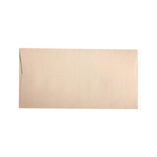 [002377] SOBRE BOLSA DL 110 X 220 MM CREMA SIN VENTANA SOLAPA RECTA PACK 10 UD