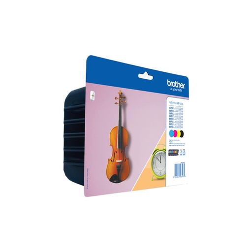 [165216] PACK DE 4 CARTUCHOS ORIGINALES BROTHER XL (BK / C / M / Y) LC127XLVALBP