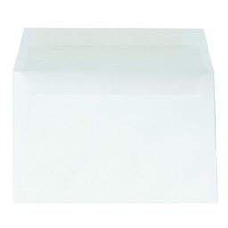 Sobre comercial blanco 120x176mm 90g tira silicona solapa recta