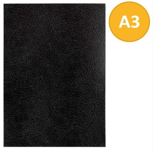 [250051] TAPAS DE CARTÓN GOFRADO A3 NEGRO 0,9 MM