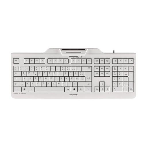 [120468] TECLADO CON LECTOR DE CHIP INTEGRADO DNIe BLANCO CHERRY