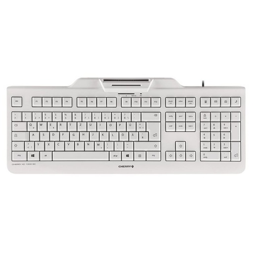 [120468] TECLADO CON LECTOR DE CHIP INTEGRADO DNIe BLANCO CHERRY