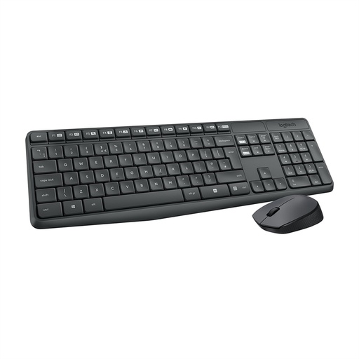 [166930] KIT TECLADO + RATÓN INALÁMBRICO GRIS LOGITECH MK235