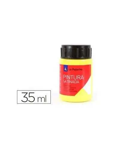 [649846] PINTURA SATINADA AMARILLO LIMON 35ML L-01 LA PAJARITA