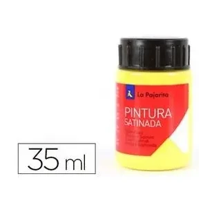 [649846] PINTURA SATINADA AMARILLO LIMON 35ML L-01 LA PAJARITA
