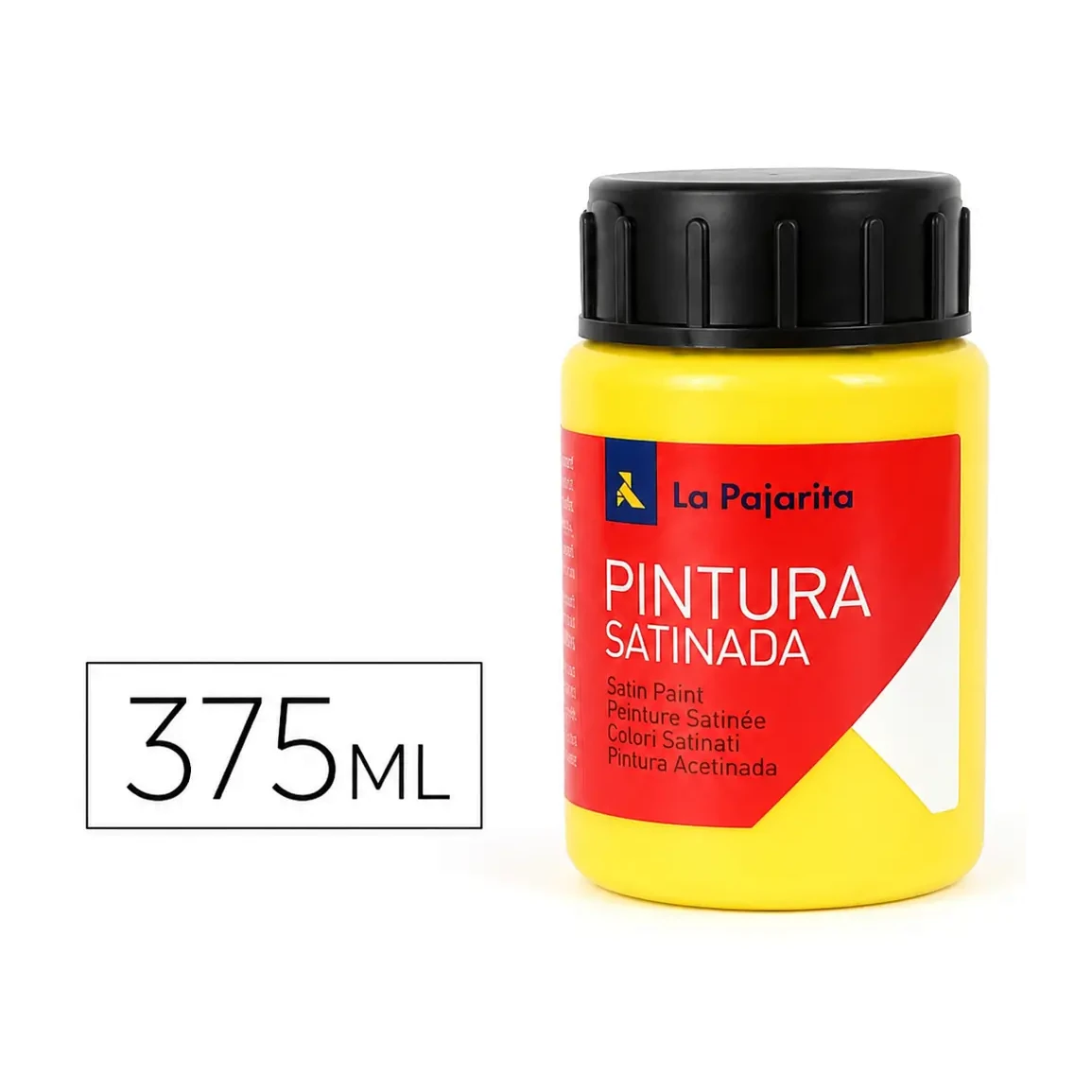 [650406] PINTURA SATINADA AMARILLO LIMON 375ML L-01 LA PAJARITA
