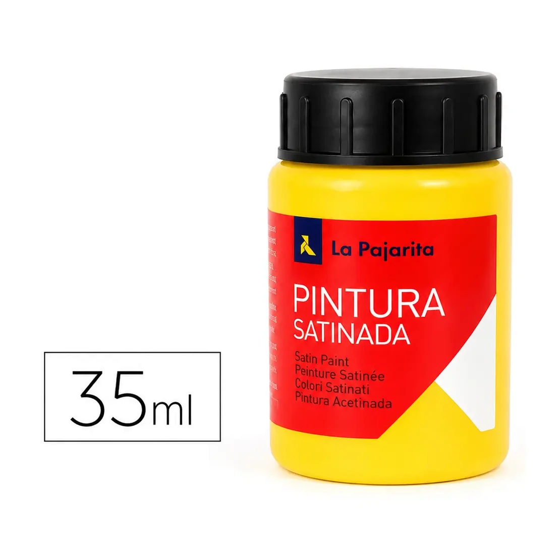 [649848] PINTURA SATINADA AMARILLO MEDIO 35ML L-27 LA PAJARITA
