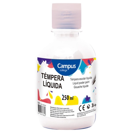 [630568] TEMPERA CAMPUS 250GR BLANCO